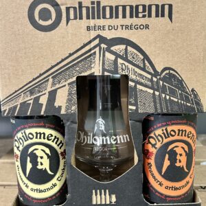 Coffret 1 verre + 4 bières - Philomenn